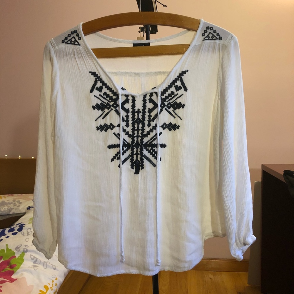 Boho peasant top
